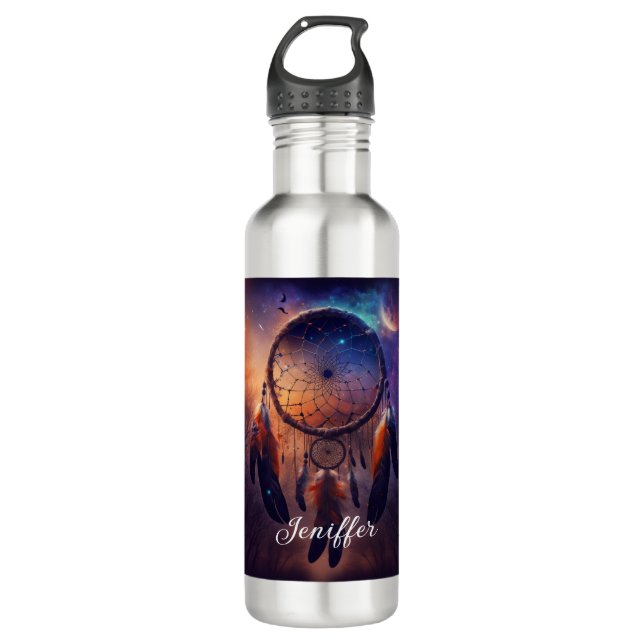Botella De Agua Dreamcatcher en el bosque (Anverso)