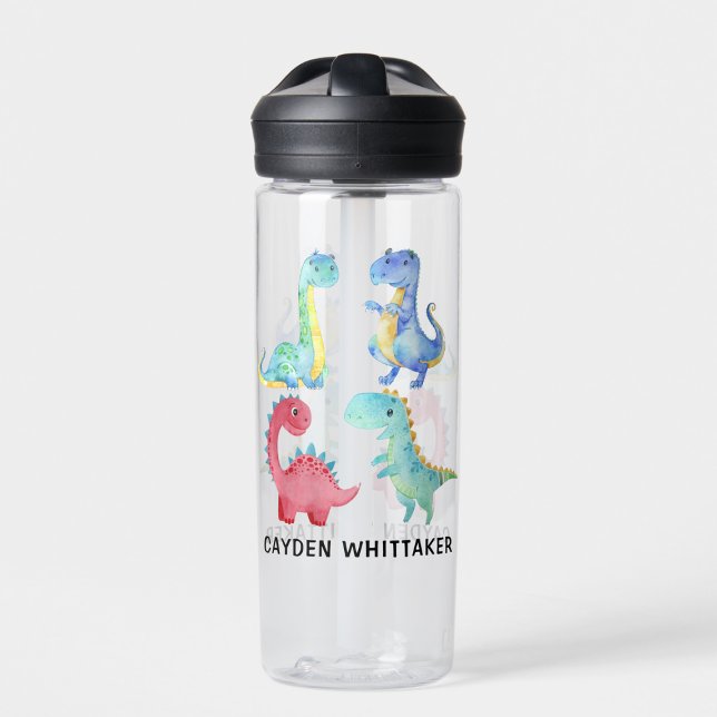 Botella De Agua Drinkware de Dino Collage de Dinosaurios Personali (Subido por el creador)