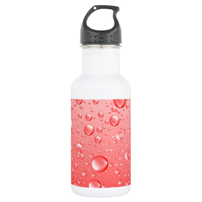 Botella De Agua Droplets Red Water (Anverso)