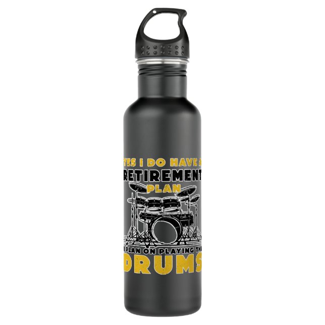 Botella De Agua Drums Músico Banda musical Rock Music Drummer (Anverso)