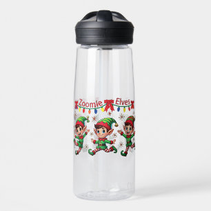 Botella De Agua Duendes Zoomie Navidad
