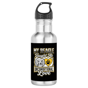 Botella De Agua Dueño de perro Beagle amor incondicional