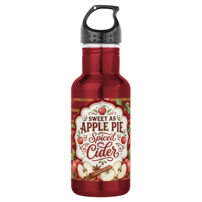 Botella De Agua Dulce como la tarta de manzana (Anverso)