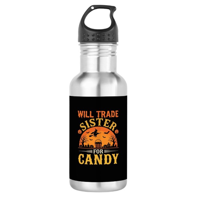 Botella De Agua Dulce Diseño de Intercambio de Hermana de Hallowee (Anverso)