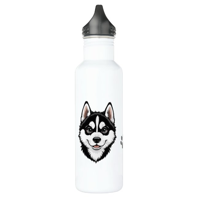 Botella De Agua Dulce Husky Puppy Siberian (Izquierda)