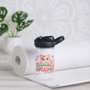 Botella De Agua Dulce Kawaii Gracias Teddy Bear Pastel Pi