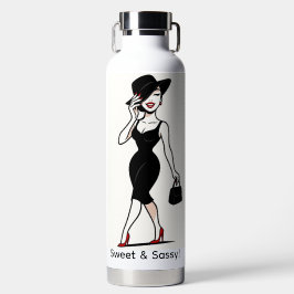 Botella de agua Dulce y Sassy