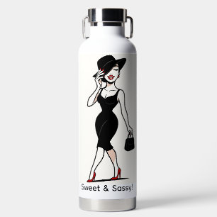 Botella de agua Dulce y Sassy