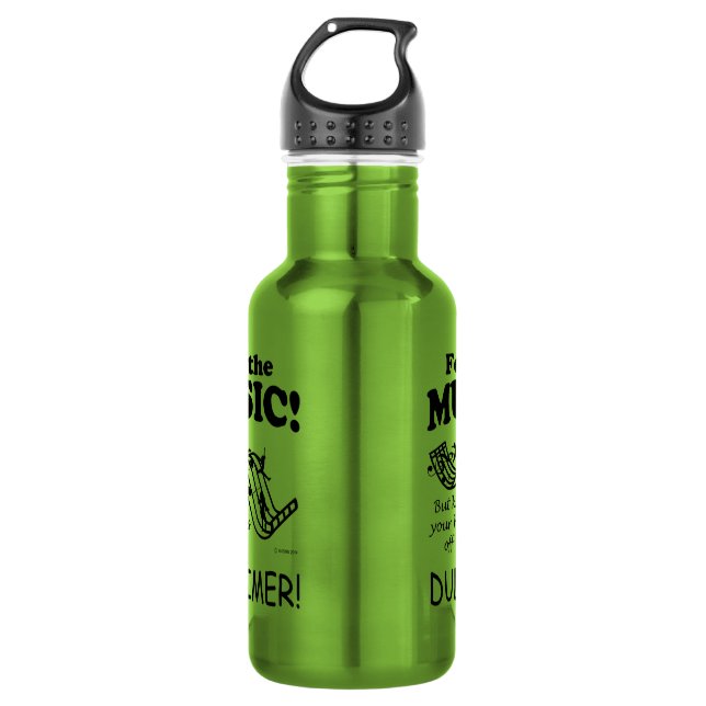 Botella De Agua Dulcimer Siente La Música (Anverso)