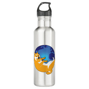 Botella De Agua Dux que pesca Firefox con cebo de cuchara Meme