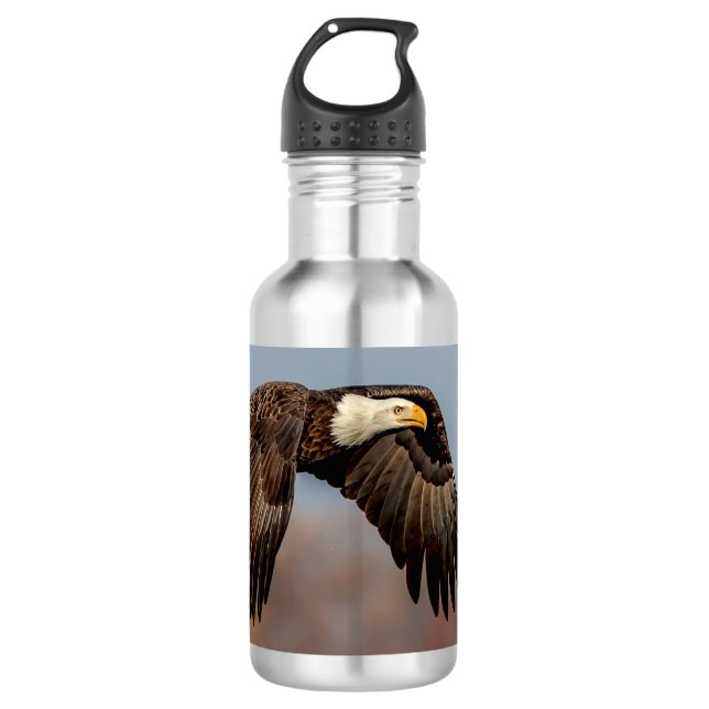 Botella De Agua Eagle calvo en vuelo (Anverso)
