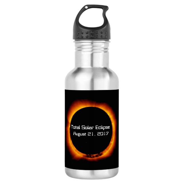 Botella De Agua Eclipse solar total de 2017 (Anverso)