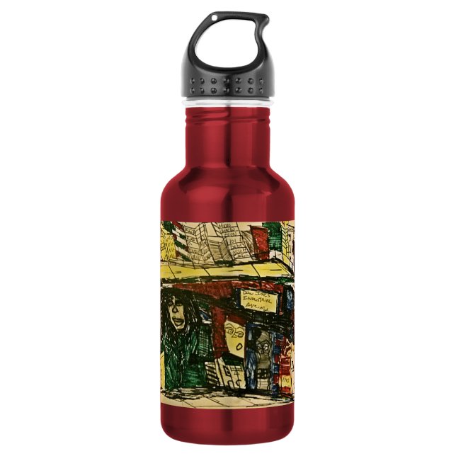 BOTELLA DE AGUA ECONOMÍA DEL TERROR (Anverso)