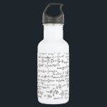 Botella De Agua Ecuaciones escritas mano //de la matemáticas<br><div class="desc">Dé las ecuaciones matemáticas escritas en una repetición blanco y negro,  inconsútil.  ¡Perfeccione el regalo para un profesor de matemáticas,  el contable,  o cualquier otro amante de la matemáticas!  Cada ecuación es mano escrita en una escritura incompleta con todo aseada.</div>