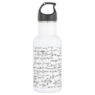 Botella De Agua Ecuaciones escritas mano //de la matemáticas
