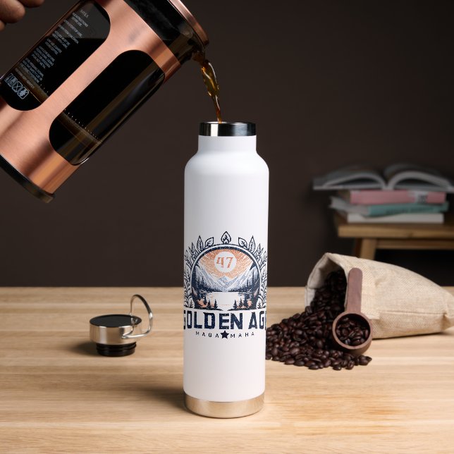 BOTELLA DE AGUA EDAD DE GOLDEN (Café)