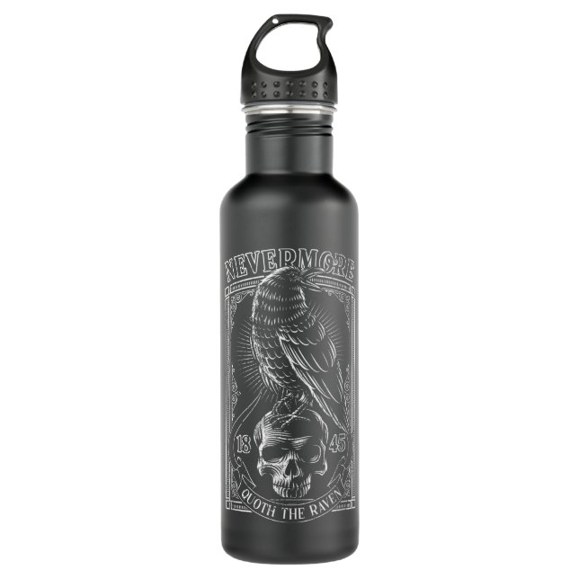 Botella De Agua Edgar Allen Poe The Raven Nevermore (Anverso)