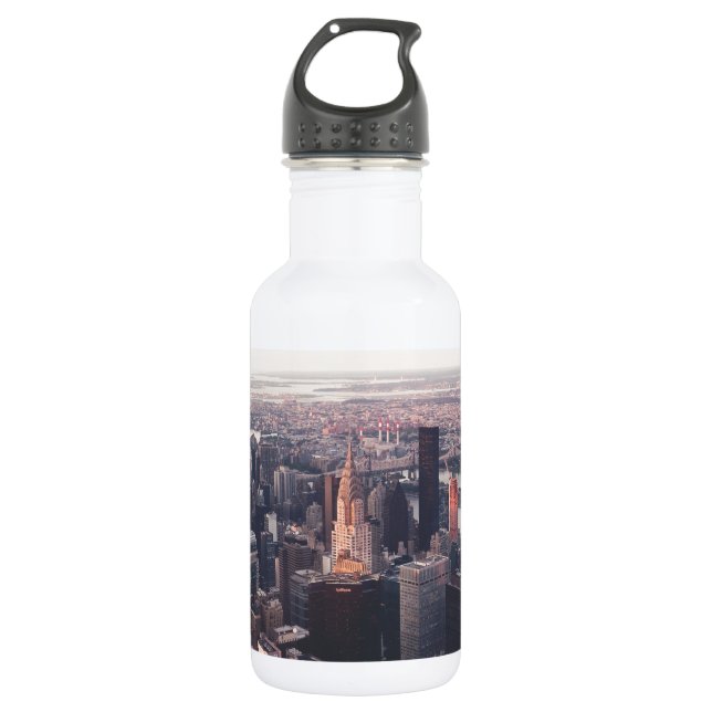 Botella De Agua Edificio Chrysler de Nueva York NYC (Anverso)
