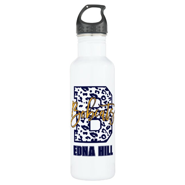 Botella De Agua Edna Hill "B" Bobcats Water Bottle (Anverso)