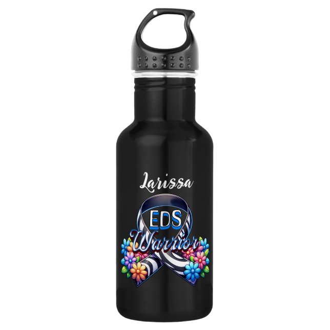 Botella De Agua EDS Warrior | Síndrome de Ehlers-Danlos personaliz (Anverso)