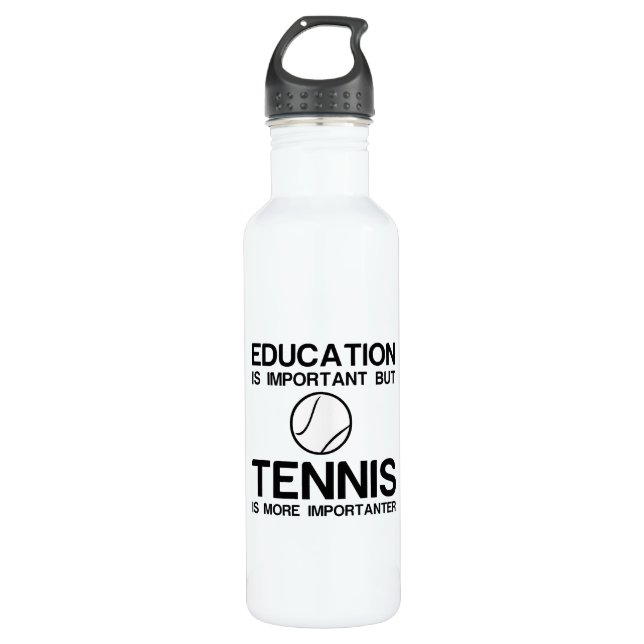 BOTELLA DE AGUA EDUCACIÓN IMPORTANTE DEL TENIS (Anverso)