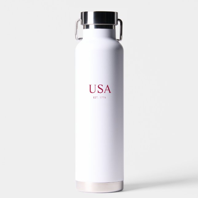 Botella De Agua EE. UU. Moderno Establecido en 1776 (Delantero)