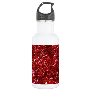 Botella De Agua Efecto de brillo rojo