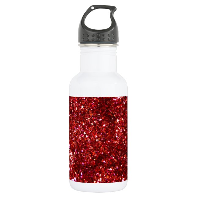 Botella De Agua Efecto de brillo rojo (Anverso)