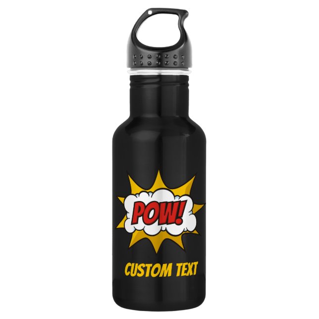 Botella De Agua Efecto de sonido de comic (Anverso)