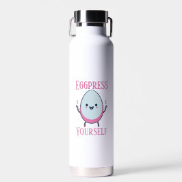 Botella De Agua Eggpress Yourself" Gracioso Pun
