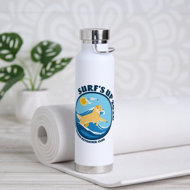 Botella de agua EGRC Surfs Up (Yoga (girado))
