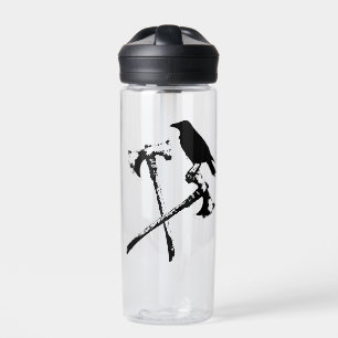 Botella De Agua Ejes nórdicos y cuerdas