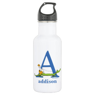 Botella De Agua El ABC de Dr. Seuss: Letra A - Blanco Agrega tu