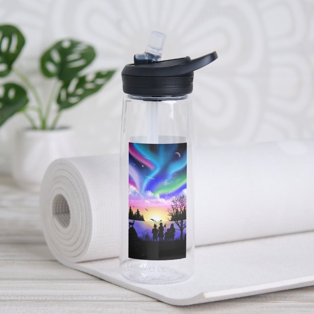 Botella De Agua El abrazo de la naturaleza (Yoga)