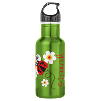 Botella De Agua El amarillo rojo del nombre de los chicas de la