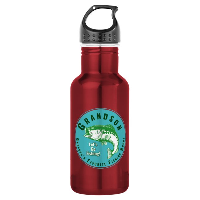 Botella De Agua El amigo pesquero favorito del abuelo (Anverso)
