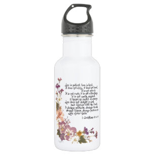 Botella De Agua El amor es paciente