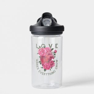 Botella De Agua El amor hace que todo crezca