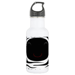 Botella De Agua El animal lindo de la cebra raya el safari de