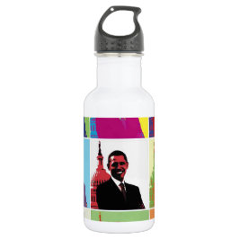 Botella De Agua El arte pop del presidente Obama