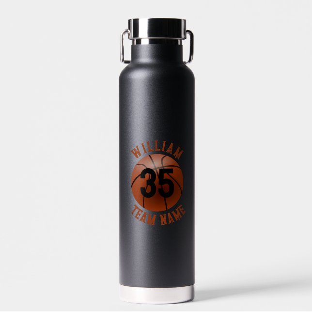 Botella De Agua El baloncesto personalizado (Delantero)