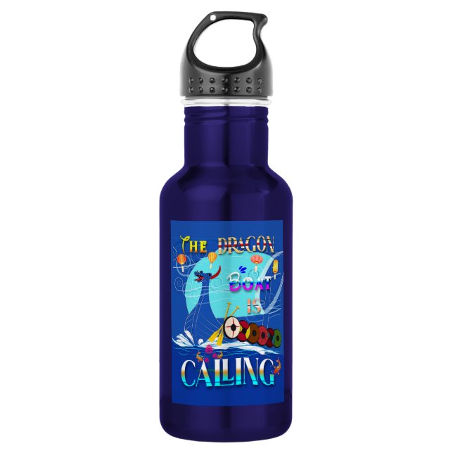 Botella De Agua El Barco Dragón Está Llamando (Anverso)