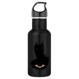 Botella De Agua El Batman con el símbolo de la muralla de oro