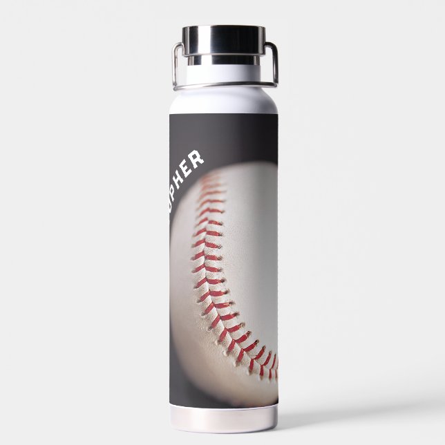 Botella De Agua El béisbol personalizado (Atrás)