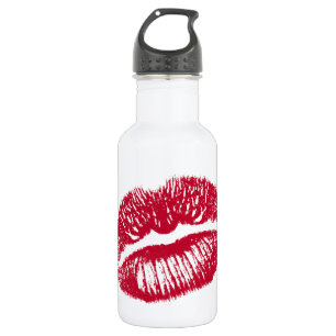Botella De Agua El beso, los labios rojos