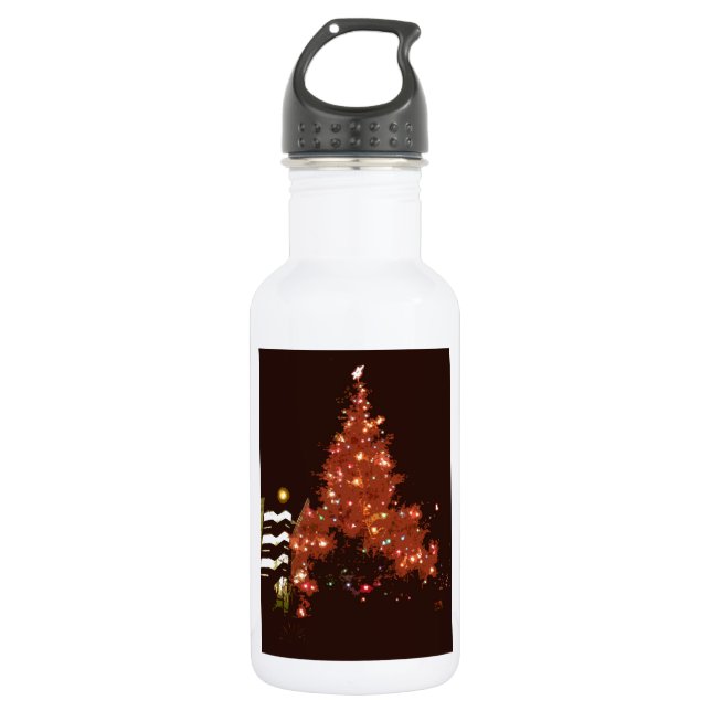Botella De Agua El brillar intensamente del navidad (Anverso)
