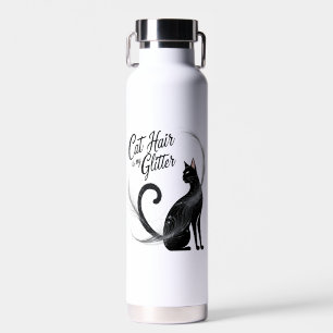 Botella De Agua El Cabello De Gato Es Mi Purpurina - Un Puramente