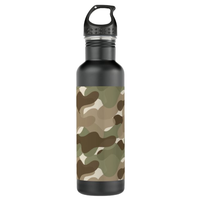 Botella De Agua El camuflaje Camo BPA libera (Anverso)