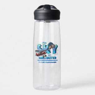 Botella De Agua El cielo es mi patio de juegos  