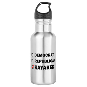 Botella De Agua El demócrata republicano Kayaker